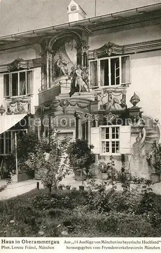 AK / Ansichtskarte Oberammergau Haus Fassadenmalerei Aus "14 Ausfluege von Muenchen ins bayerische Hochland" Kat. Oberammergau