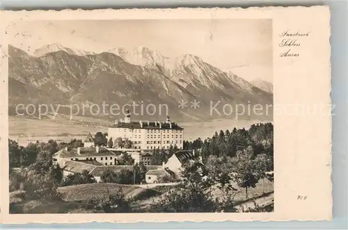 AK / Ansichtskarte Innsbruck Schloss Amras Alpen Kat. Innsbruck