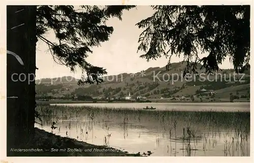 AK / Ansichtskarte Niedersonthofen See mit Stoffels und Hauchenbord Kat. Waltenhofen