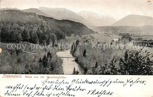 AK / Ansichtskarte Traunstein Oberbayern Blick von der Wartberghoehe Kat. Traunstein