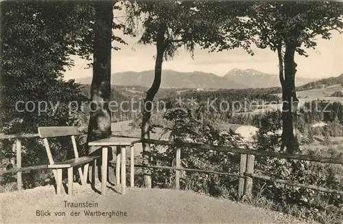 AK / Ansichtskarte Traunstein Oberbayern Blick von der Wartberghoehe Kat. Traunstein