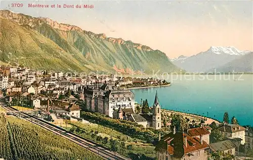 AK / Ansichtskarte Montreux VD et la Dent du Midi Kat. Montreux