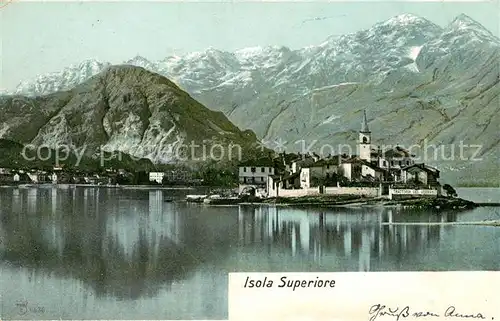 AK / Ansichtskarte Lugano Lago di Lugano Isola Superiore