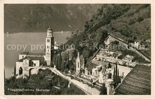 AK / Ansichtskarte Morcote Lago di Lugano Fliegeraufnahme