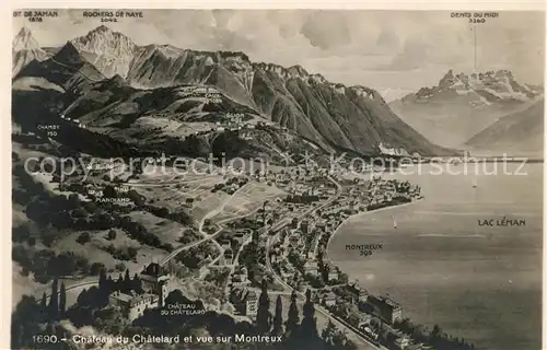 AK / Ansichtskarte Montreux VD Chateau du Chatelard Panorama Kat. Montreux