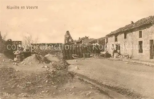 AK / Ansichtskarte Riaville Truemmer Ruinen Zerstoerung 1. Weltkrieg Kat. Riaville