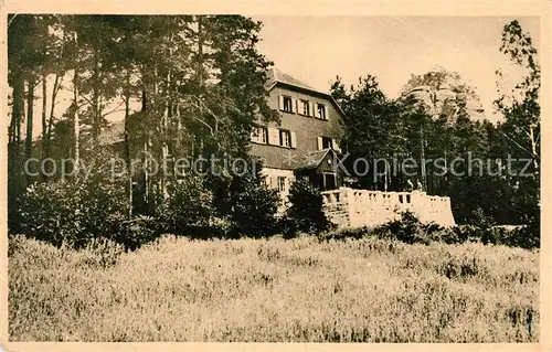 AK / Ansichtskarte Schoena Bad Schandau Naturfreundehaus am Zirkelstein