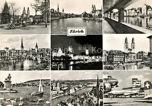 AK / Ansichtskarte Zuerich ZH Stadtansichten Flughafen 