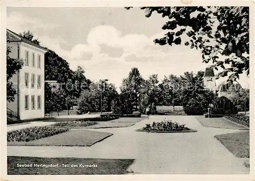 AK / Ansichtskarte Heringsdorf Ostseebad Usedom Kurpark Kat. Heringsdorf