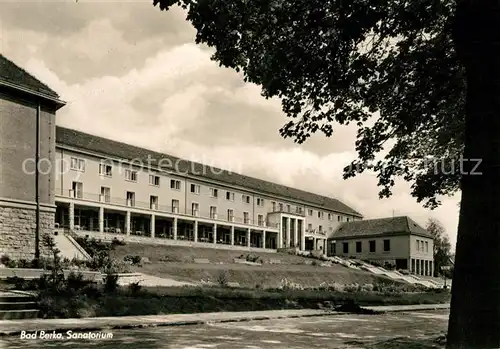 AK / Ansichtskarte Bad Berka Sanatorium Kat. Bad Berka