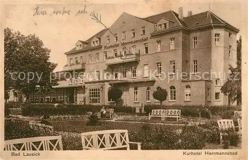 AK / Ansichtskarte Bad Lausick Kurhotel Herrmannsbad Kat. Bad Lausick