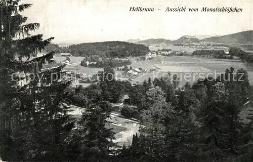 AK / Ansichtskarte Hellbrunn Blick vom Monatsschloesschen Kat. Salzburg