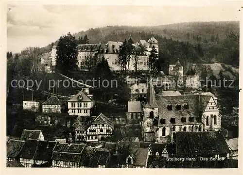 AK / Ansichtskarte Stolberg Harz Schloss Panorama Kat. Stolberg Harz