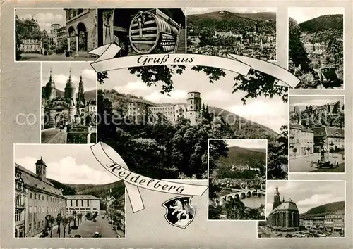 AK / Ansichtskarte Heidelberg Neckar Bruecke Denkmal Burg Panoramen Kat. Heidelberg