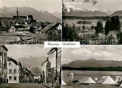 AK / Ansichtskarte Murnau Staffelsee Zeltplatz Stadtansichten 