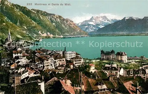 AK / Ansichtskarte Montreux VD et Dents du Midi Kat. Montreux