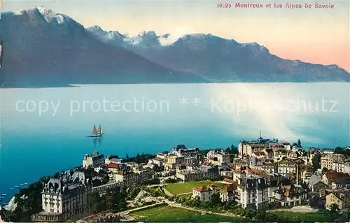 AK / Ansichtskarte Montreux VD et les Alpes de Savoie Kat. Montreux