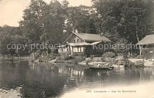 AK / Ansichtskarte Lausanne VD Lac de Sauvabelin Kat. Lausanne