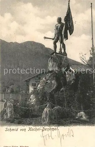 AK / Ansichtskarte Kochel See Schmid von Kochel Denkmal Kat. Kochel a.See