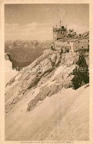 AK / Ansichtskarte Zugspitze Muenchner Haus Kat. Garmisch Partenkirchen