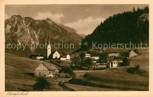 AK / Ansichtskarte Obertiefenbach Bayern Ortsansicht Kirche Kat. Oberstdorf