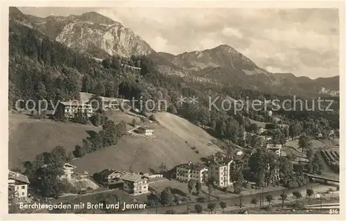 AK / Ansichtskarte Berchtesgaden mit Brett und Jenner Kat. Berchtesgaden