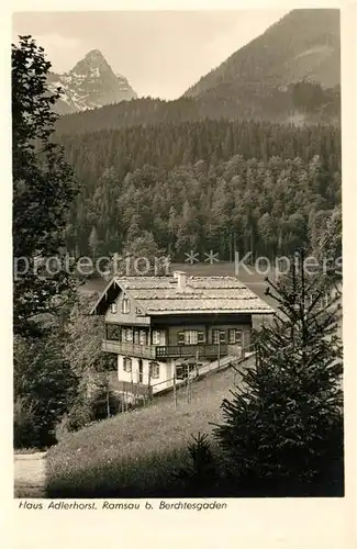 AK / Ansichtskarte Ramsau Berchtesgaden Haus Adlerhorst Kat. Ramsau b.Berchtesgaden