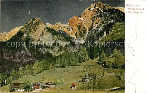 AK / Ansichtskarte Vorderbrand Alpenwirtschaft Kat. Berchtesgaden