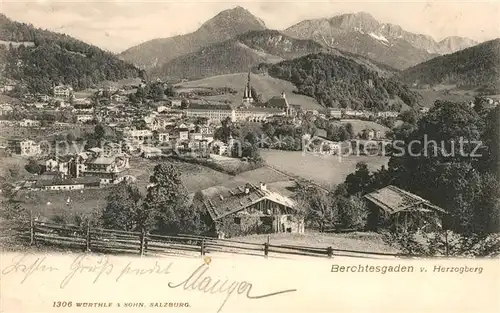 AK / Ansichtskarte Berchtesgaden Blick vom Herzogberg Kat. Berchtesgaden