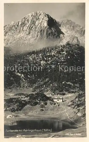 AK / Ansichtskarte Funtensee mit Kaerlingerhaus Kat. Berchtesgaden