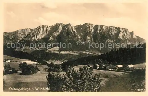 AK / Ansichtskarte Wildbichl Kaisergebirge Kat. Niederndorf