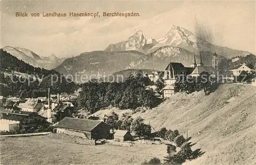AK / Ansichtskarte Berchtesgaden Blick von Landhaus Hasenknopf Kat. Berchtesgaden