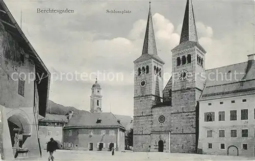 AK / Ansichtskarte Berchtesgaden Schlossplatz Kat. Berchtesgaden