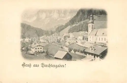 AK / Ansichtskarte Berchtesgaden Ortsansicht mit Kirche Kat. Berchtesgaden