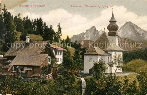 AK / Ansichtskarte Berchtesgaden Gern mit Watzmann Kat. Berchtesgaden