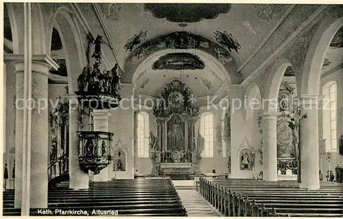 AK / Ansichtskarte Altusried Kath Pfarrkirche Inneres Kat. Altusried