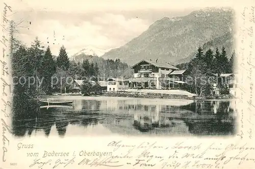 AK / Ansichtskarte Badersee Partie am Badersee Kat. Grainau