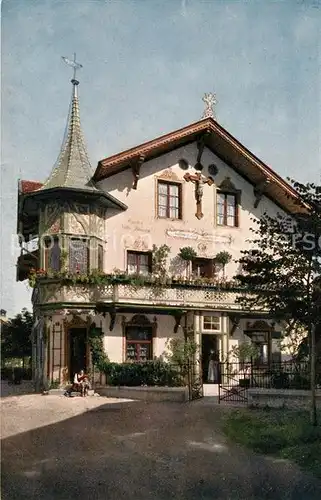 AK / Ansichtskarte Oberammergau Haus des Christusdarstellers Anton Lang Kat. Oberammergau