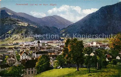 AK / Ansichtskarte Immenstadt Allgaeu Panorama Kat. Immenstadt i.Allgaeu
