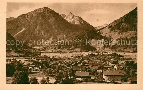 AK / Ansichtskarte Bad Oberdorf Panorama Kat. Bad Hindelang