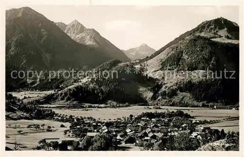 AK / Ansichtskarte Bad Oberdorf mit Rotspitze Entschenkopf und Imbergerhorn Kat. Bad Hindelang