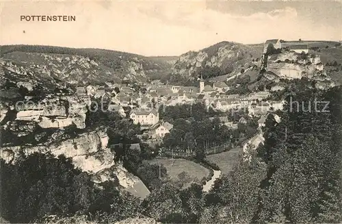 AK / Ansichtskarte Pottenstein Oberfranken Panorama Kat. Pottenstein