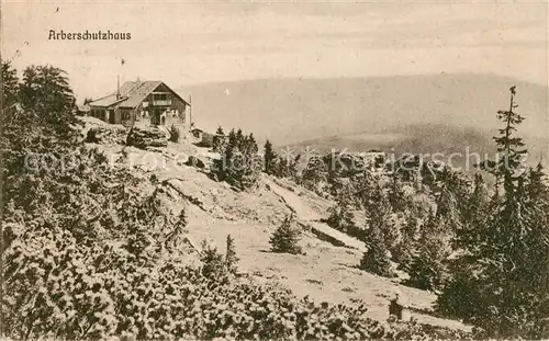 AK / Ansichtskarte Arberschutzhaus Panorama Kat. Grosser Arber Bayerisch Eisenstein