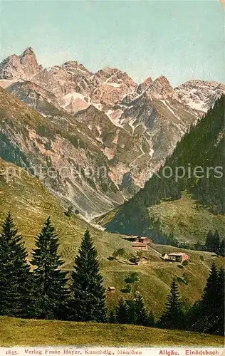 AK / Ansichtskarte Einoedsbach Panorama Allgaeuer Alpen Kat. Oberstdorf