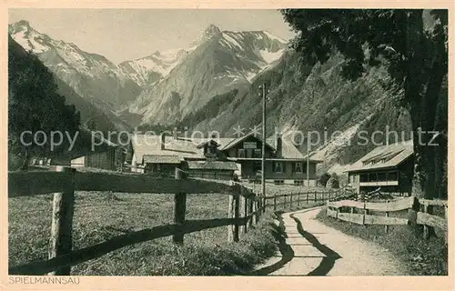 AK / Ansichtskarte Oberstdorf Berggasthof Pension Spielmannsau Kat. Oberstdorf