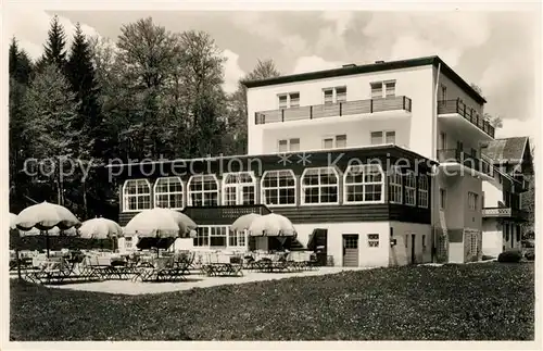 AK / Ansichtskarte Bad Reichenhall Hallturm Pass Hotel Restaurant Terrasse Kat. Bad Reichenhall