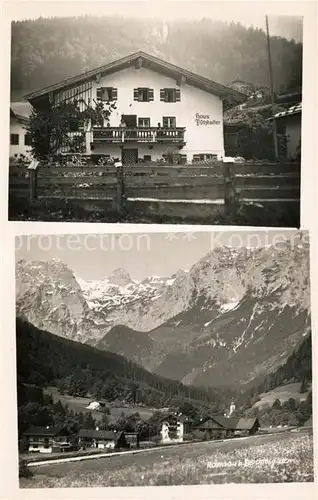 AK / Ansichtskarte Ramsau Berchtesgaden Haus Fischkalter Gesamtansicht mit Alpenpanorama Kat. Ramsau b.Berchtesgaden