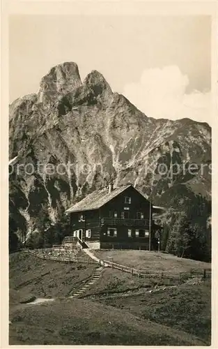 AK / Ansichtskarte Moedlingerhuette Berghaus mit Reichenstein