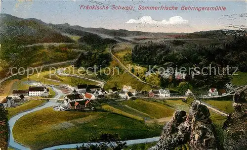 AK / Ansichtskarte Behringersmuehle Panorama Sommerfrische Fraenkische Schweiz Kat. Goessweinstein