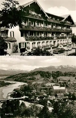 AK / Ansichtskarte Bad Toelz Kursanatorium Haus Otto Panorama Isartal Alpen Kat. Bad Toelz